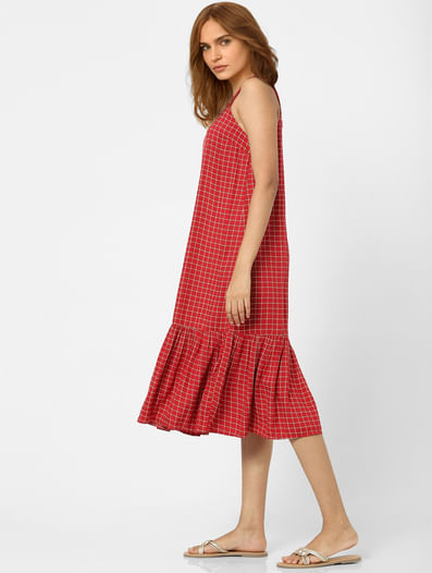 Red Checked Dress