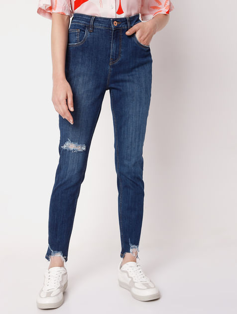 Blue High Rise Wendy Skinny Jeans