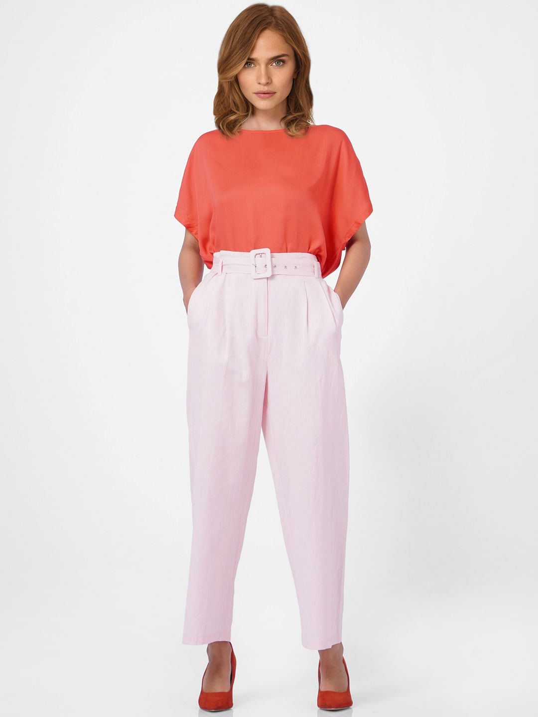 Trousers | Slim Cropped Eco Dye Coloured Trousers Color - SPRINGFIELD Womens  ⋆ Anne Beauty Care