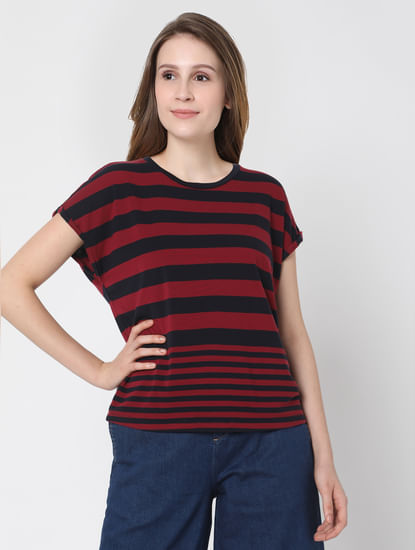 Black & Red Striped T-shirt