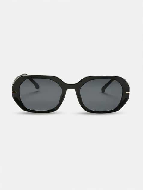 Black Hexagonal Sunglasses