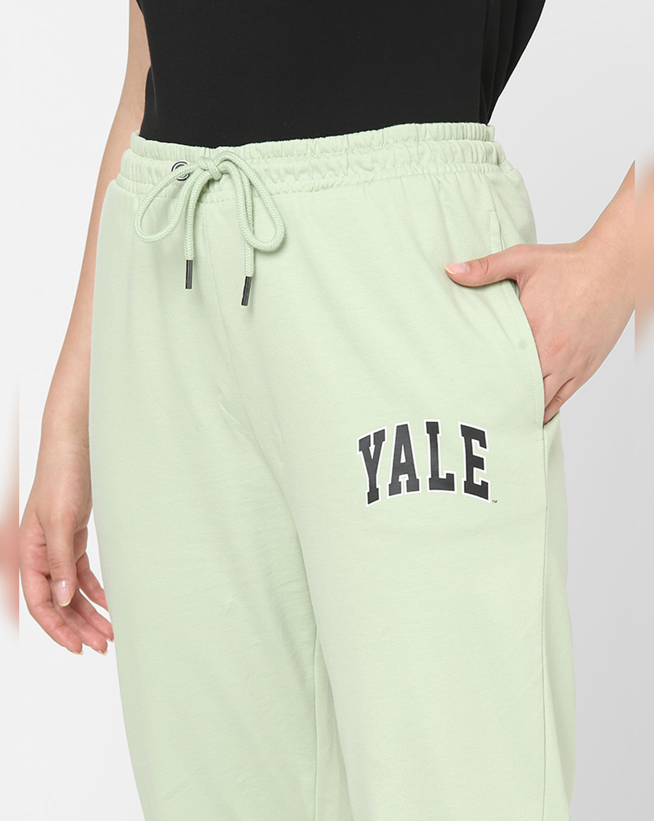Buy Green High Rise Joggers for Women Online