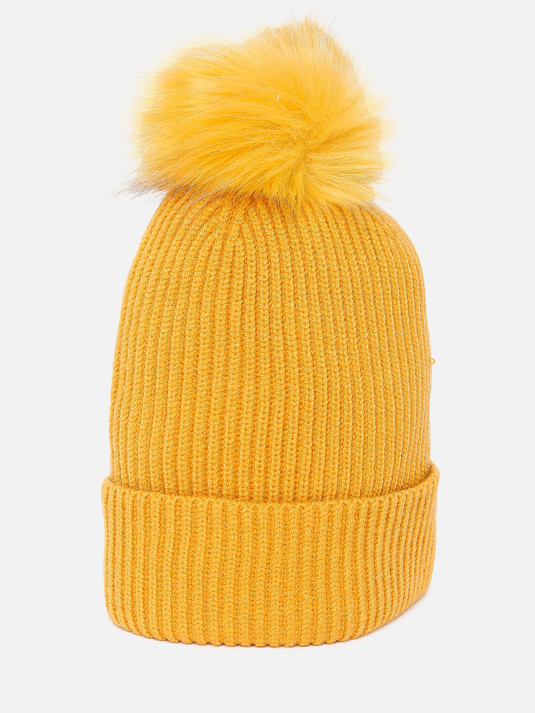 Yellow beanie sale cap