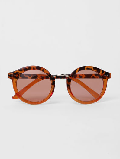 Brown Animal Print Sunglasses