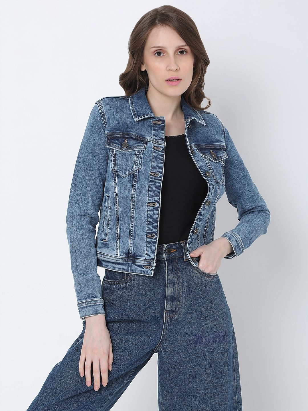 Hooded Jean Jacket | Korean Style Shop