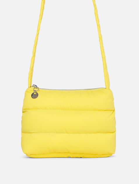 Yellow Quilted Sling Bag