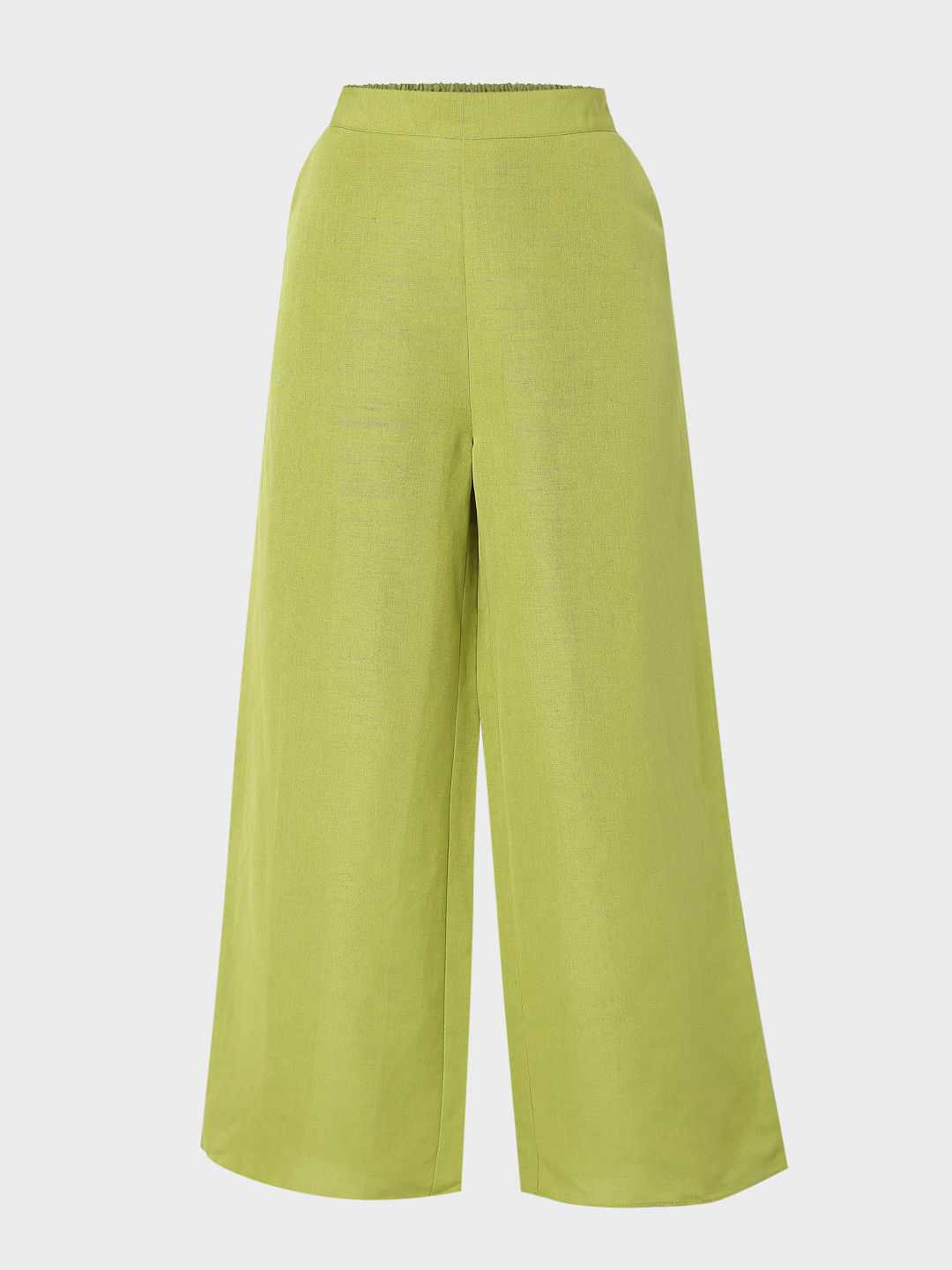 Jdy Soft Ribbed Flared Trousers Coord in Green  Lyst Canada