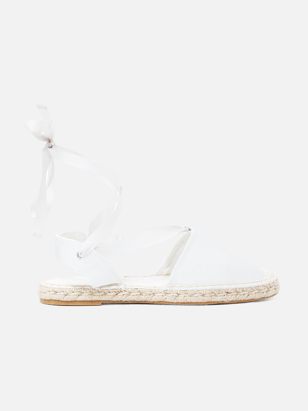 White espadrille best sale flatform sandals