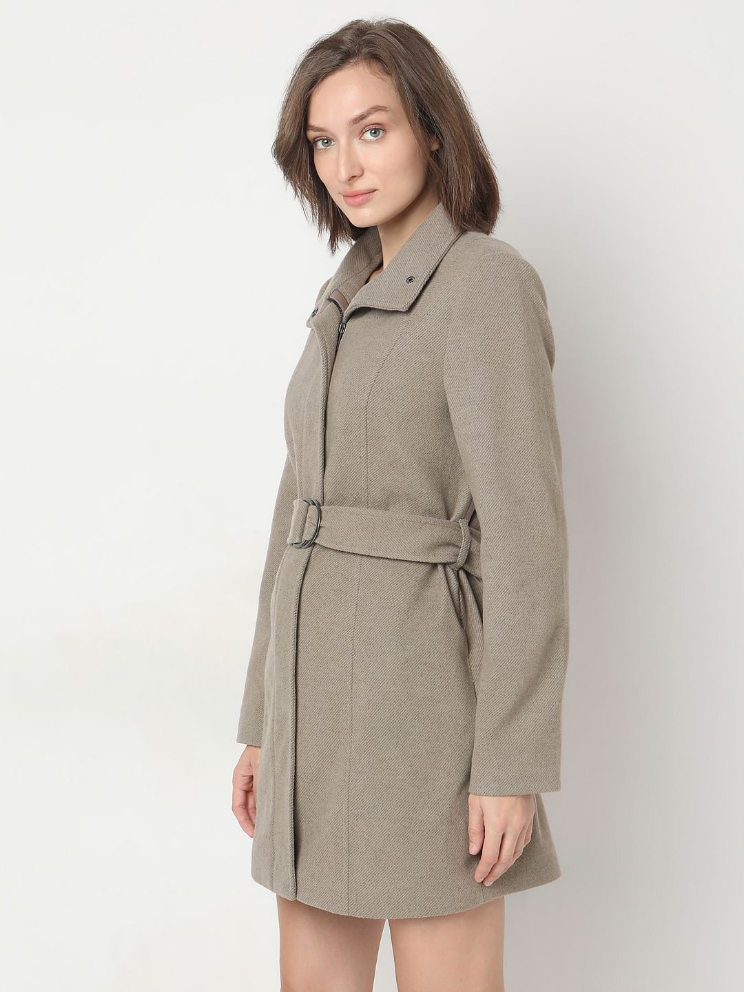 美品】MAISON CARREE WOOL G-Jyan BEIGE レディース