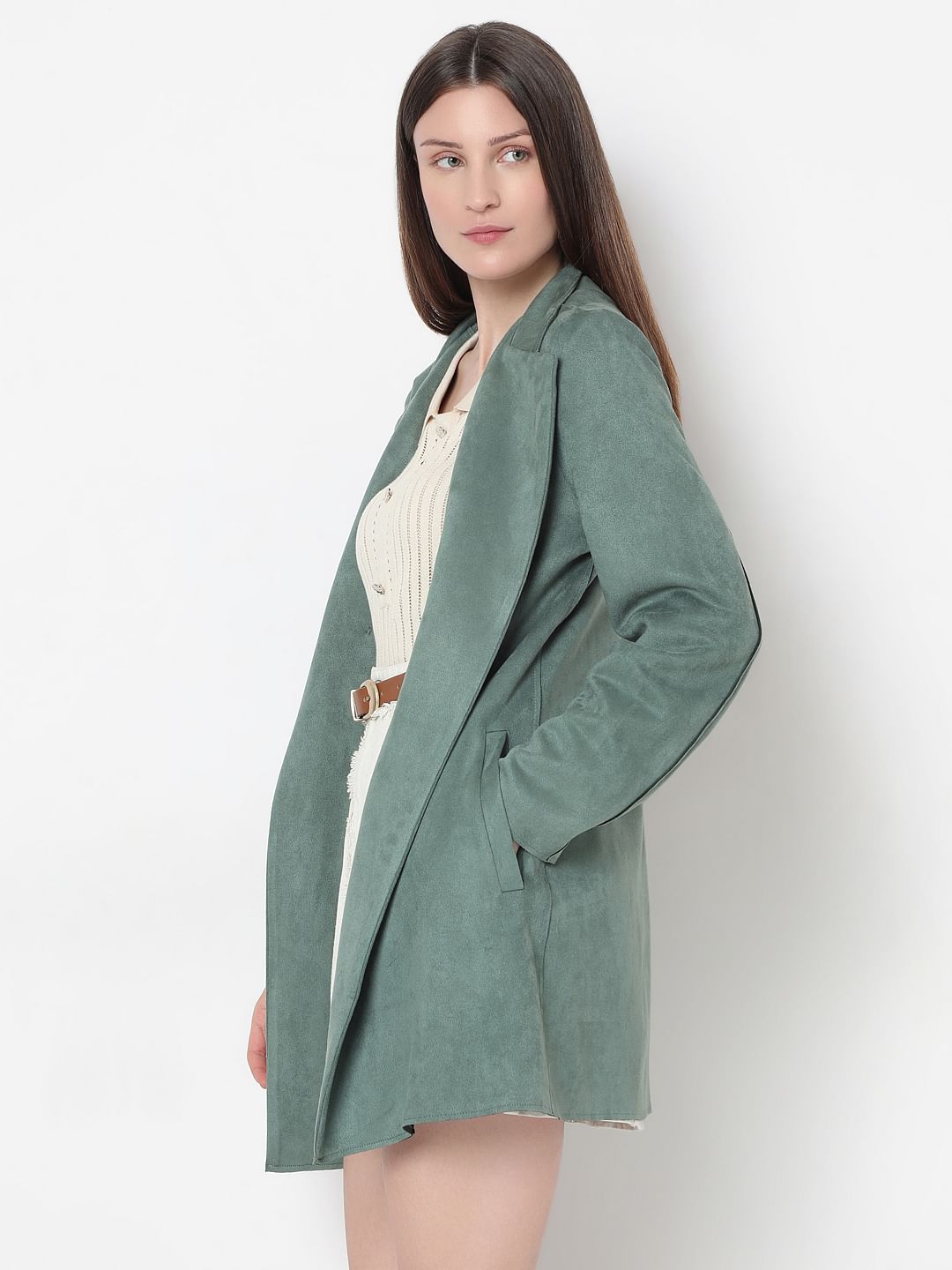 Long suede jacket hotsell