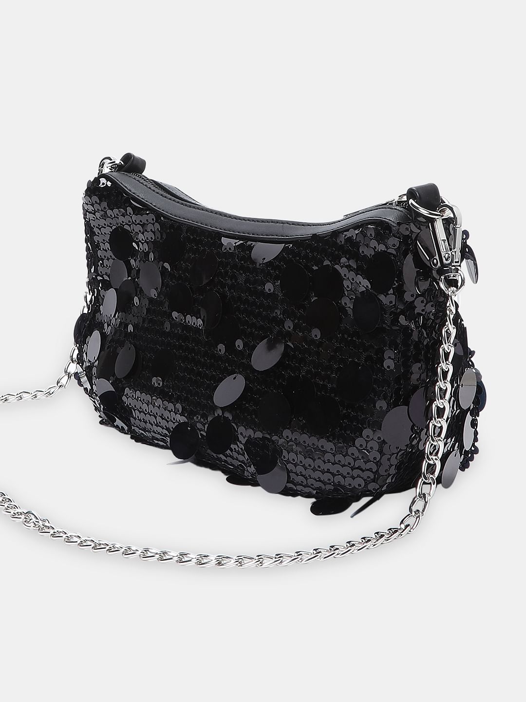 Black sequin crossbody bag online