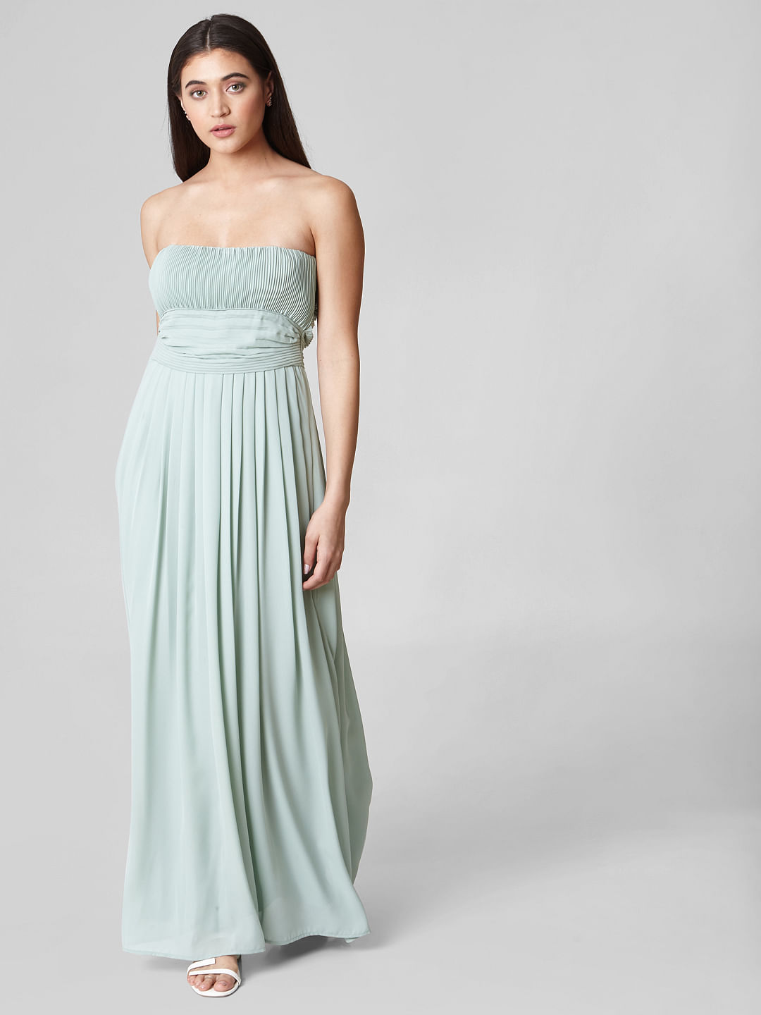 cut out shoulder maxi dress