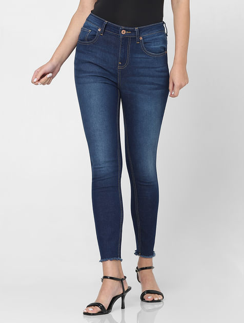 Blue High Rise Wendy Skinny Fit Jeans