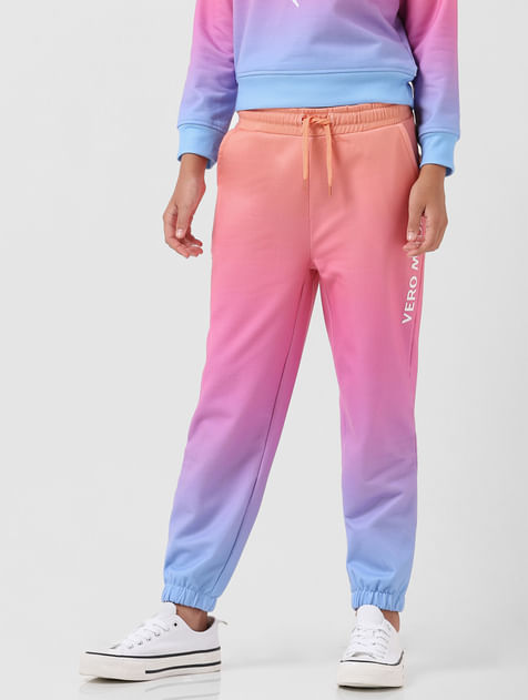 GIRL Pink Mid Rise Ombre Sweatpants