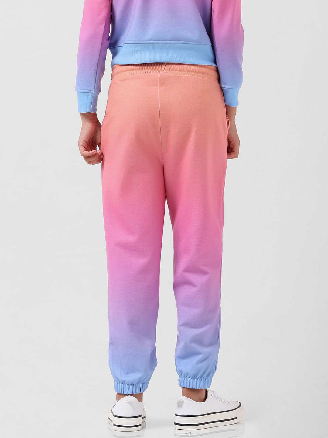 PINK sweatpants outlet set BLUR RAINBOW LOGO NOT WHITE