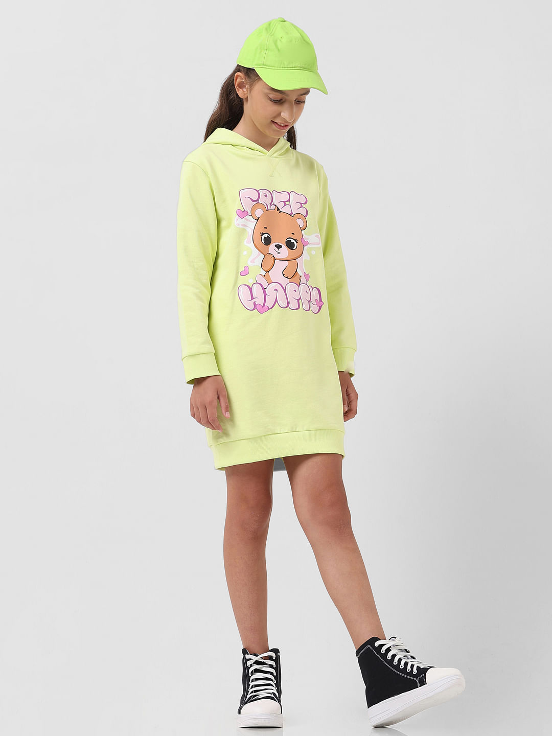 Cutecumber Girls Knit Printed Grey Hoodie Shift Dress. CC5435D-GREY-16 :  Amazon.in: Clothing & Accessories