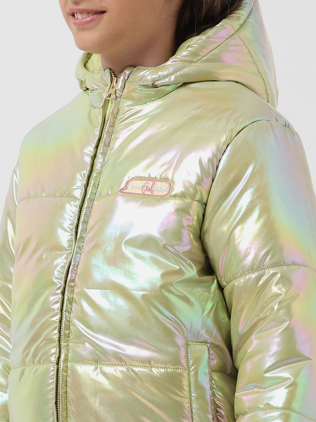 Girls on sale holographic jacket