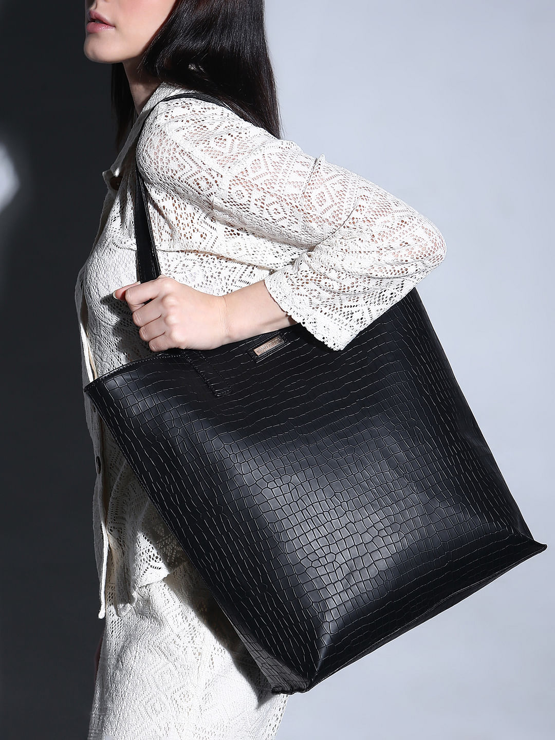 Women Shoulder Bag Solid Color Crocodile Pattern Luxury Designer Bag  Handbags Messenger Bag Totes Drawstring Crossbody Bag - AliExpress
