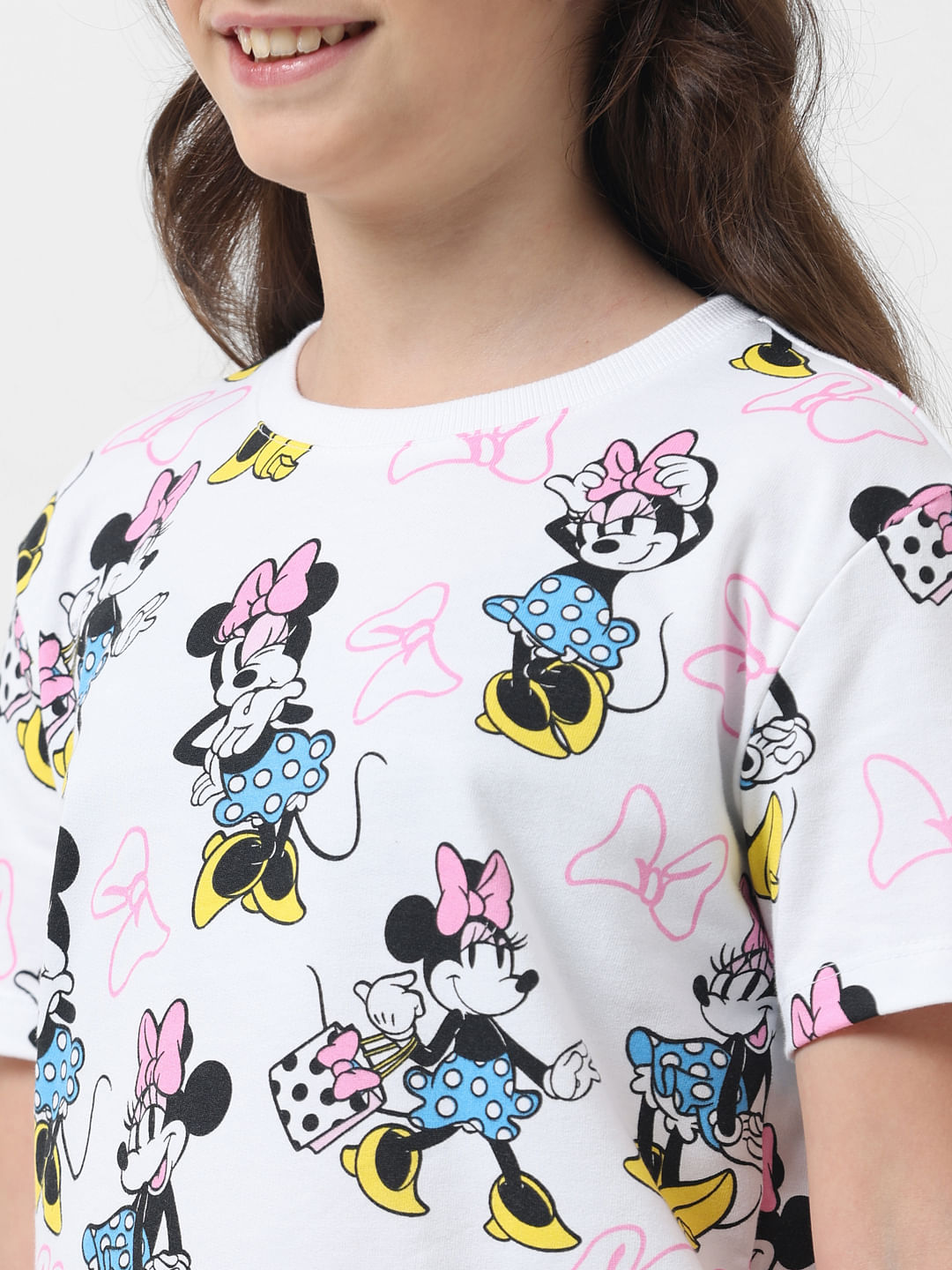 GIRL X DISNEY White Printed T shirt