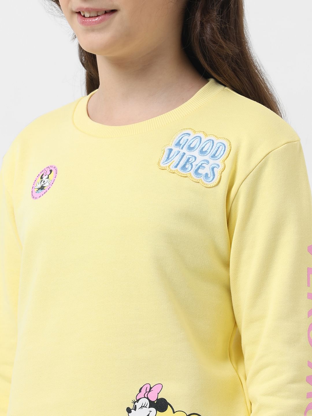 Yellow on sale disney sweatshirt