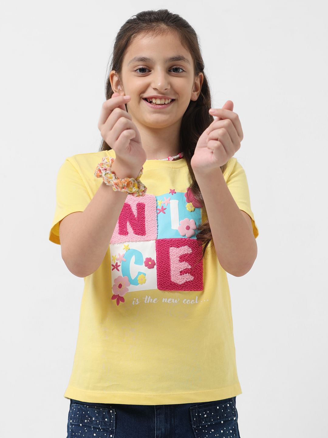 Girls yellow clearance shirts