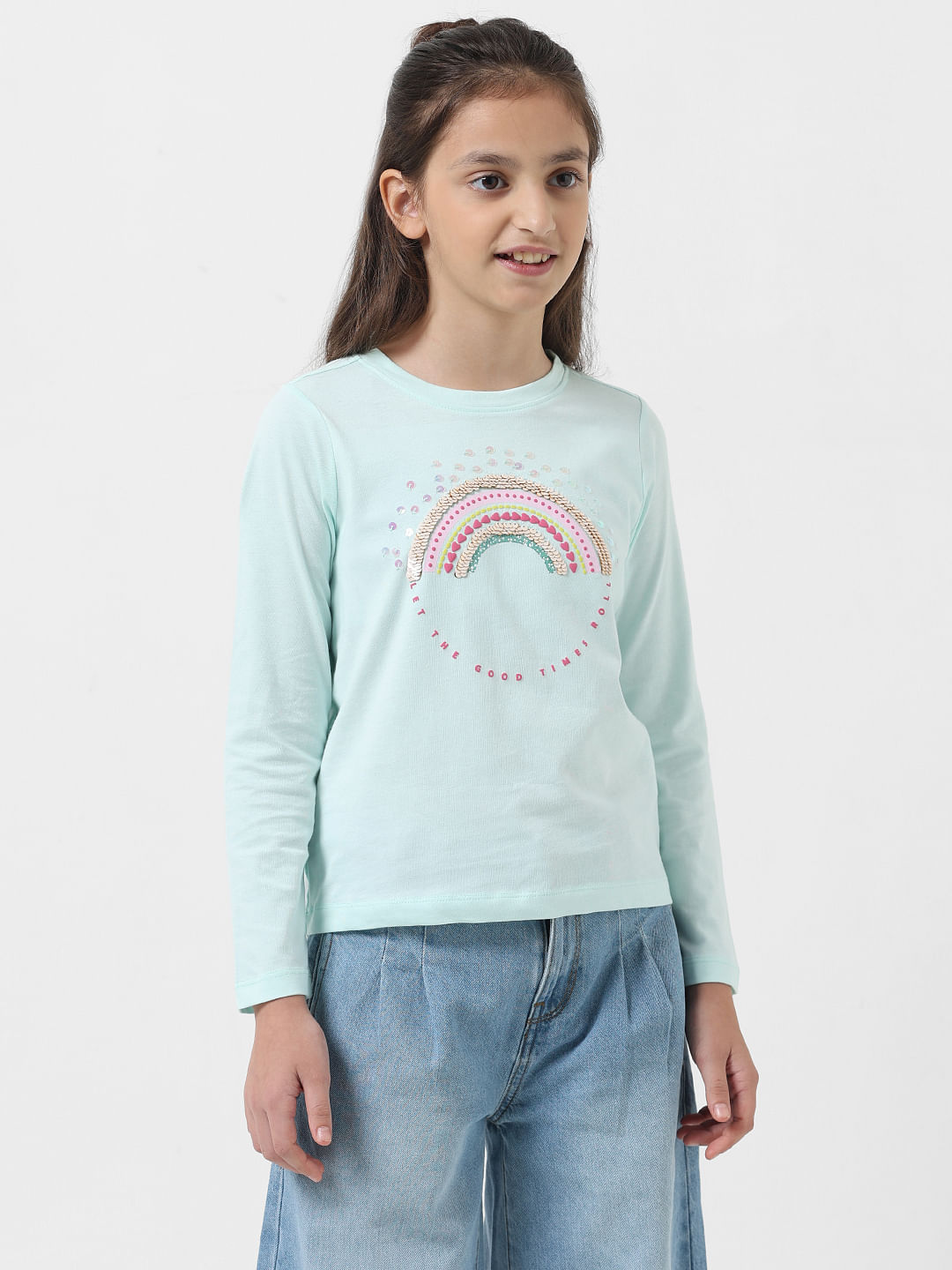 Girls teal shirt sale