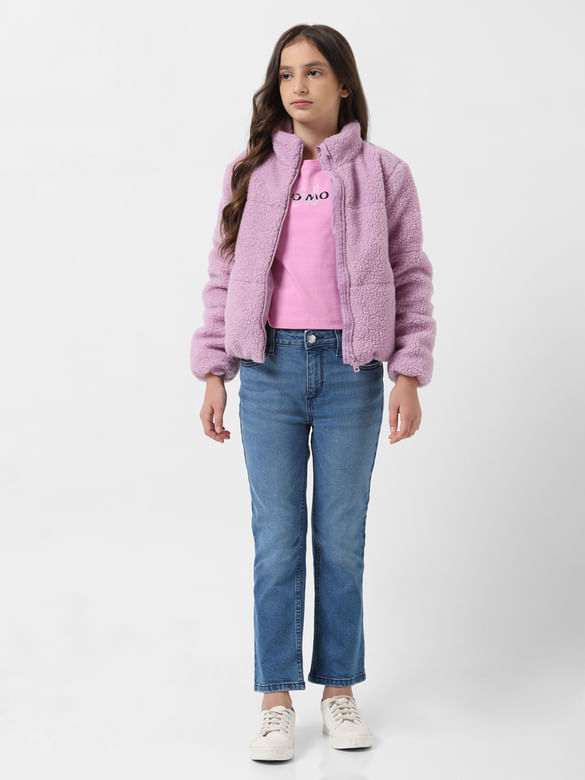 GIRL Blue Mid Rise Bootcut Jeans