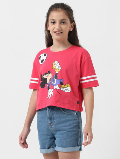 GIRL X DISNEY Red Mickey Mouse T-shirt