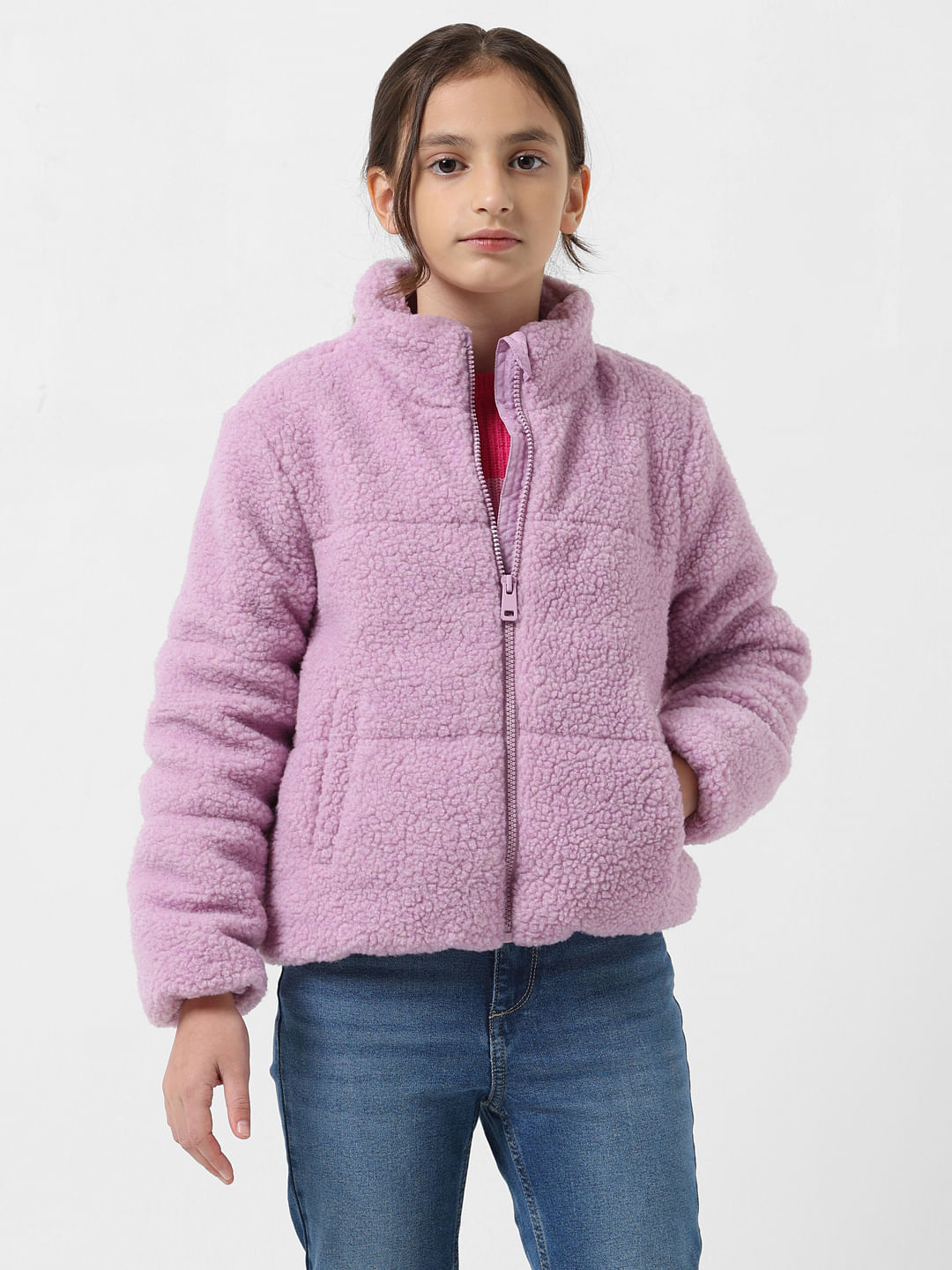 Girls best sale teddy jacket