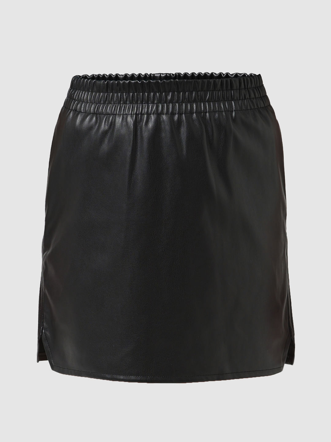 Black leather skirt 7 shop little words