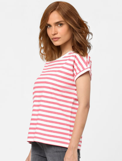 Pink Striped T-shirt