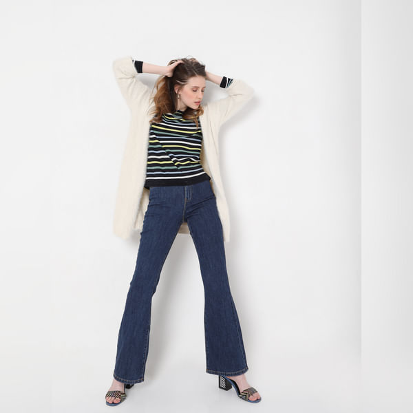 VERO MODA Multi-coloured Striped Pullover