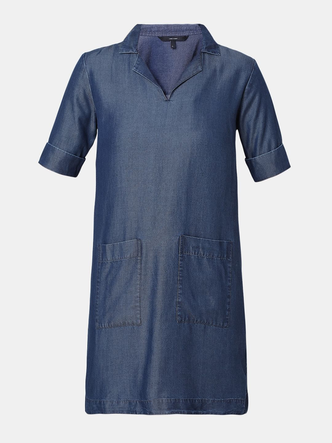 Lauren denim shift dress best sale