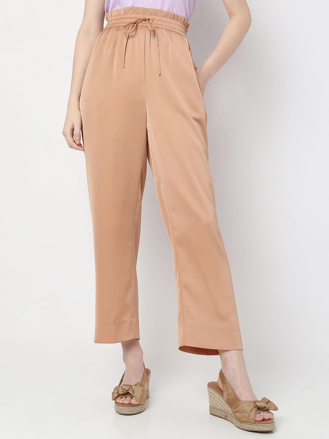 ASOS LUXE wide leg satin pants in red  part of a set  ASOS