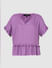 Purple Frill Detailing Top