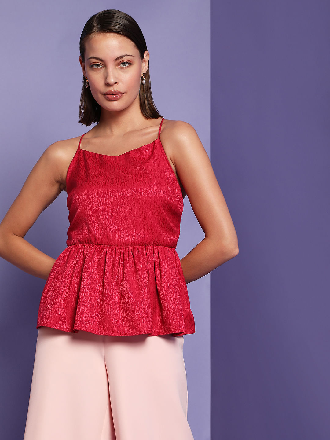 Peplum top sales vero moda