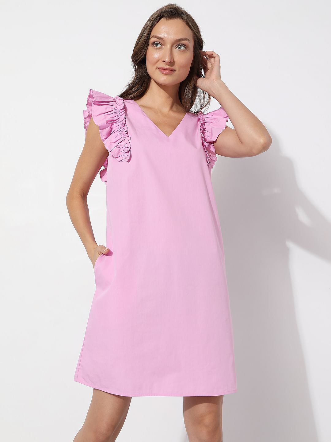 Baby pink hotsell shift dress