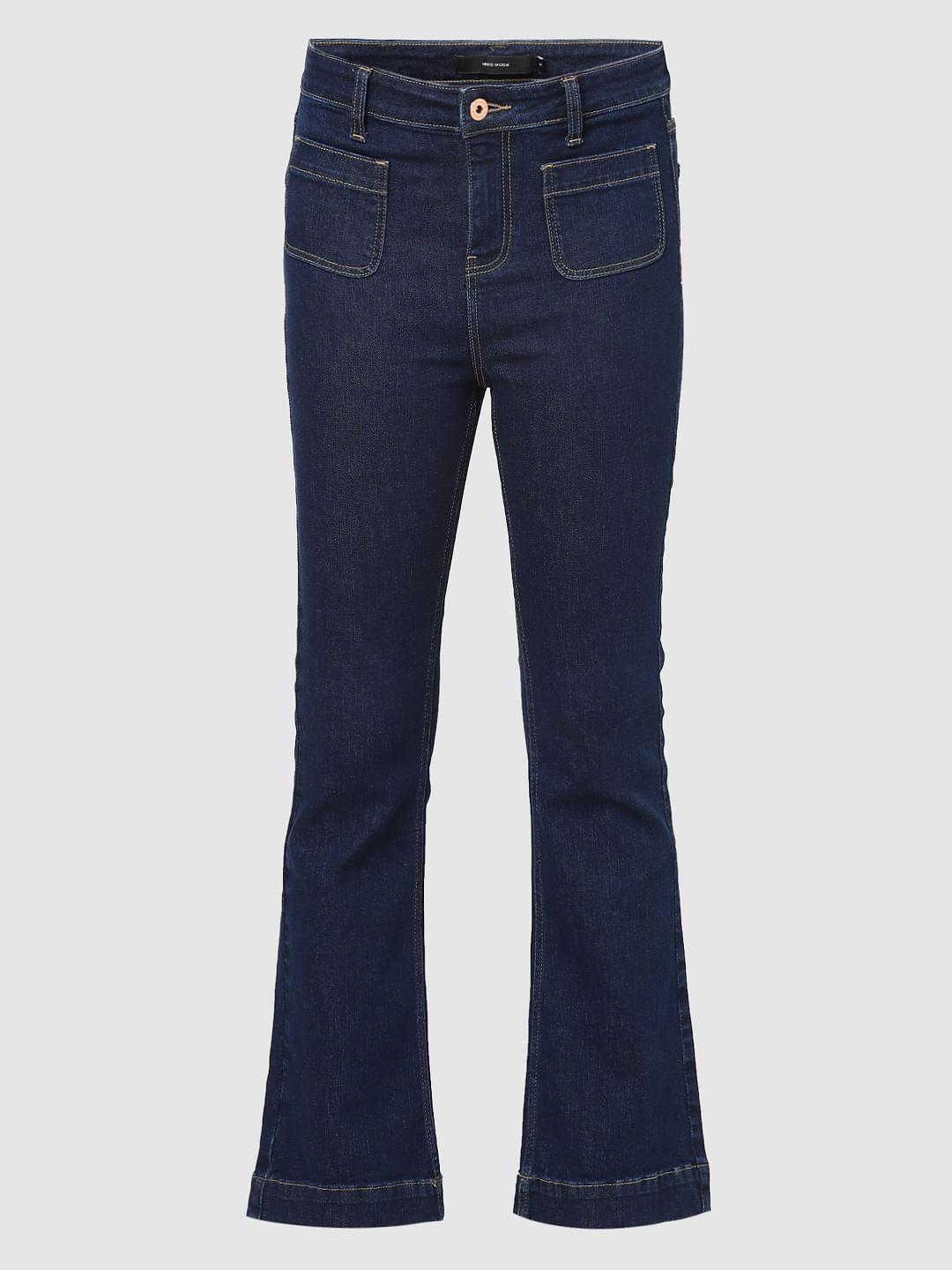 Dark blue hot sale bootcut jeans