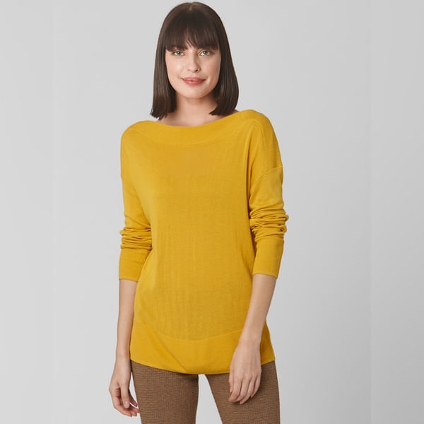 VERO MODA Yellow Sweater