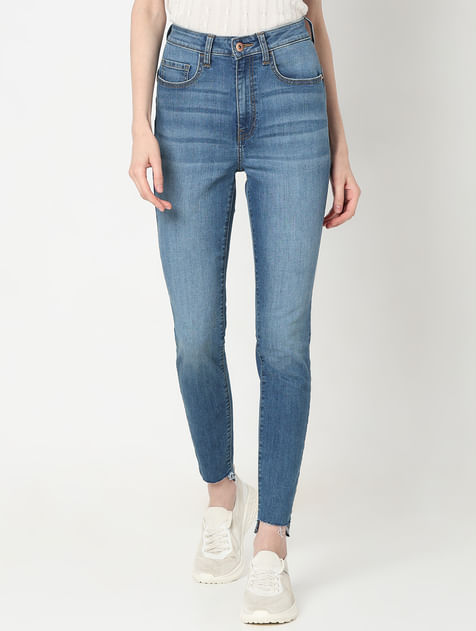 Light Blue High Rise Wendy Skinny Jeans