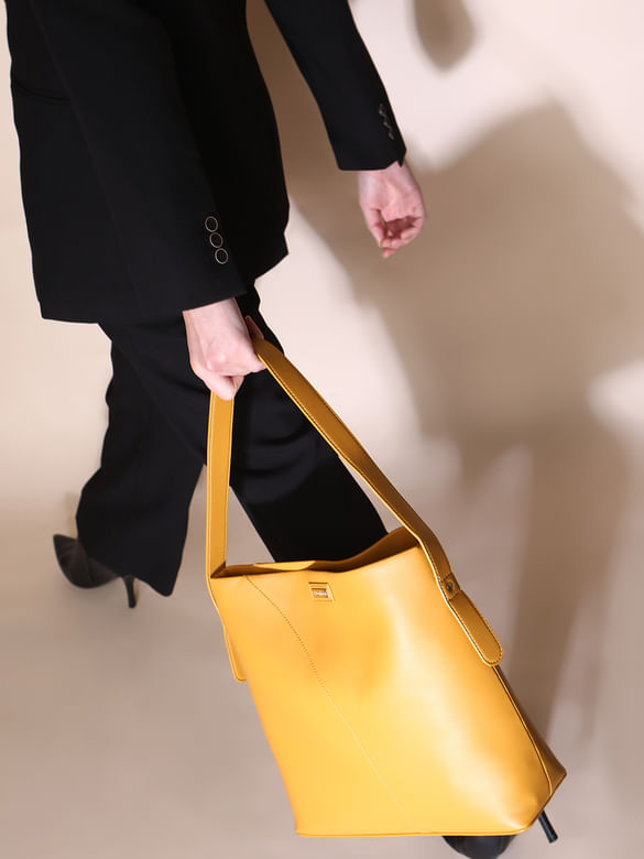 Mustard Single Strap Shoulder Bag