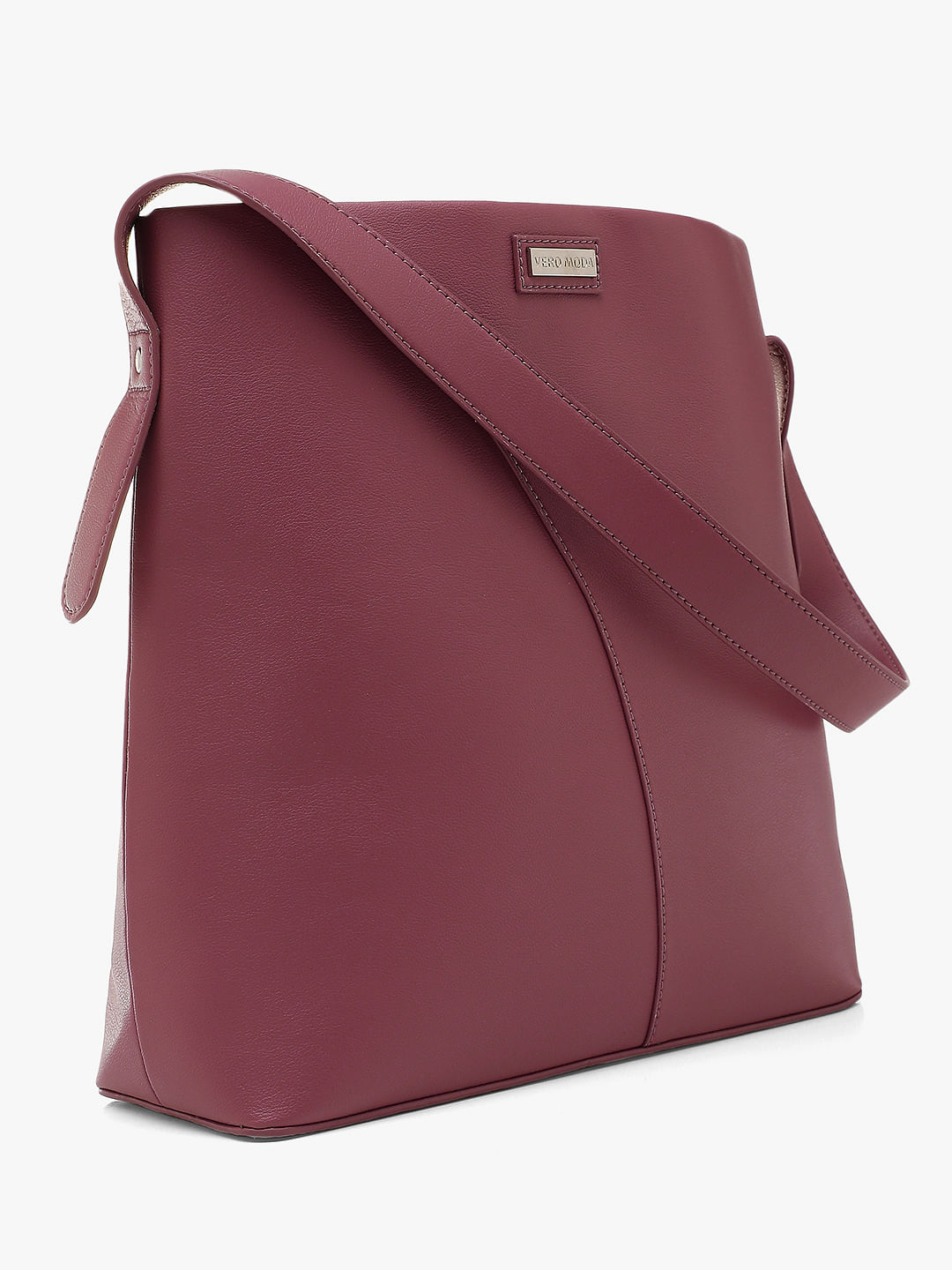 Dark Pink Single Strap Shoulder Bag