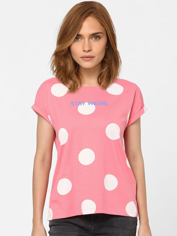 Pink Polka Dot T-shirt