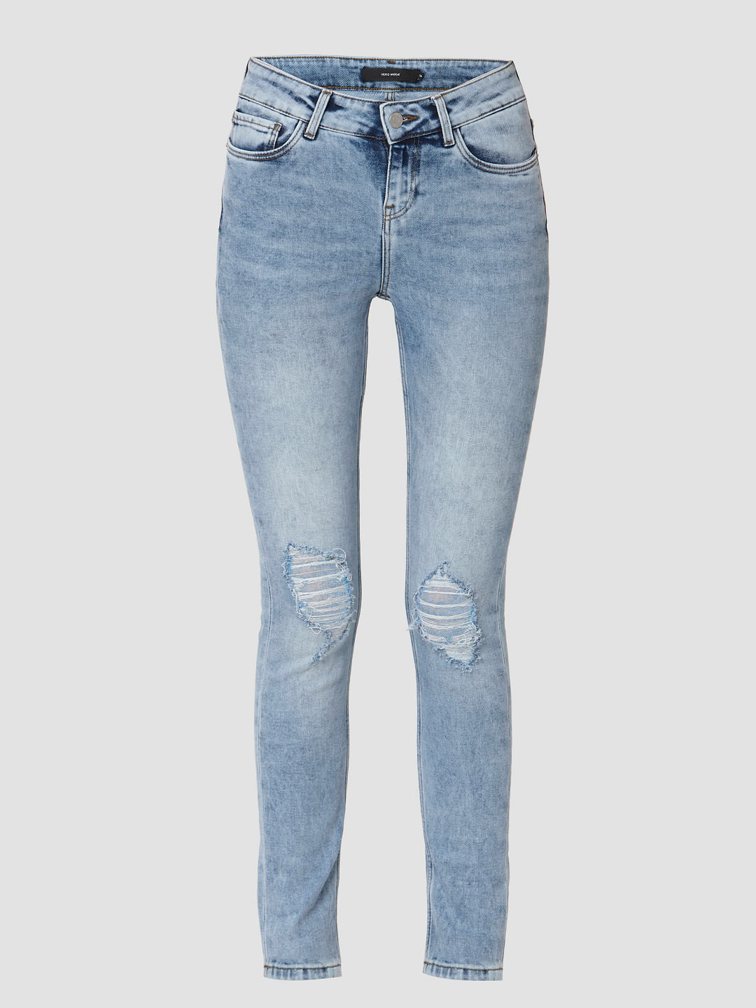 Deal light blue ripped denim jeans - G3-WJJ0790 | G3fashion.com