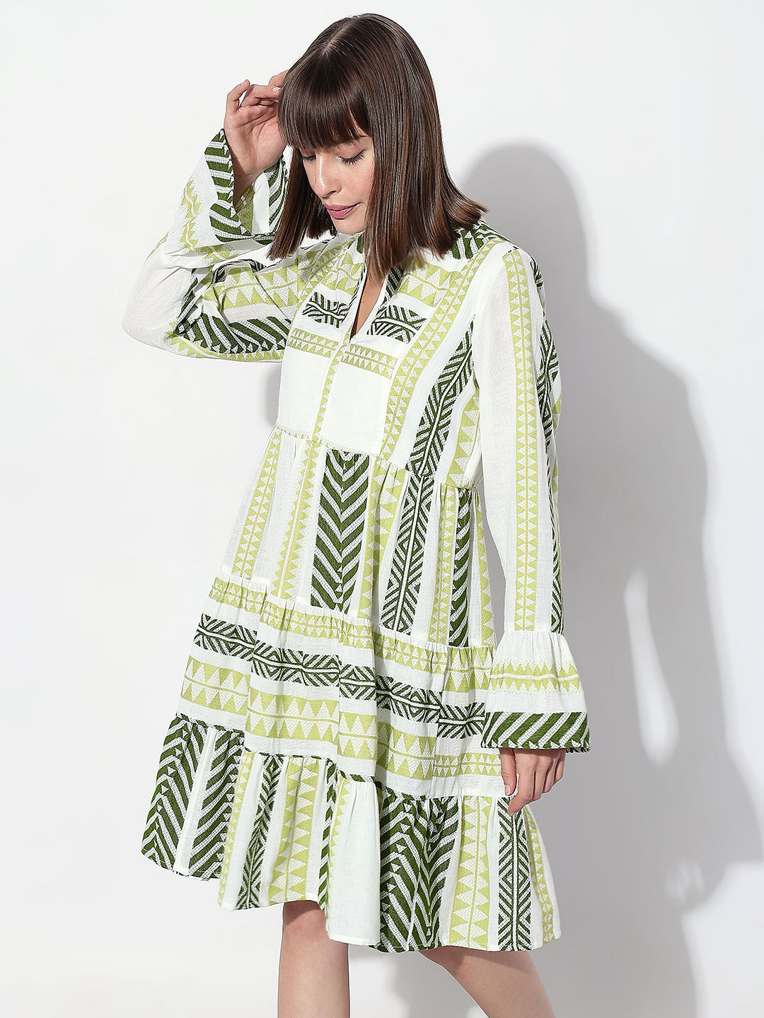 Chevron on sale print dress