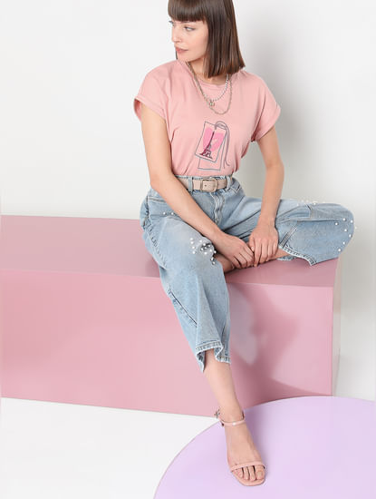 Pink Graphic T-shirt