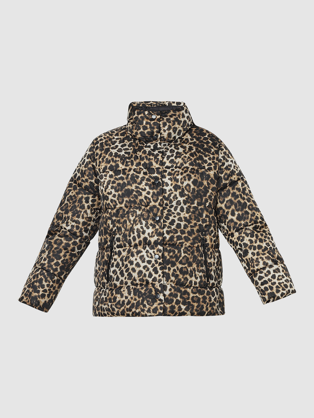 Animal hot sale print puffer