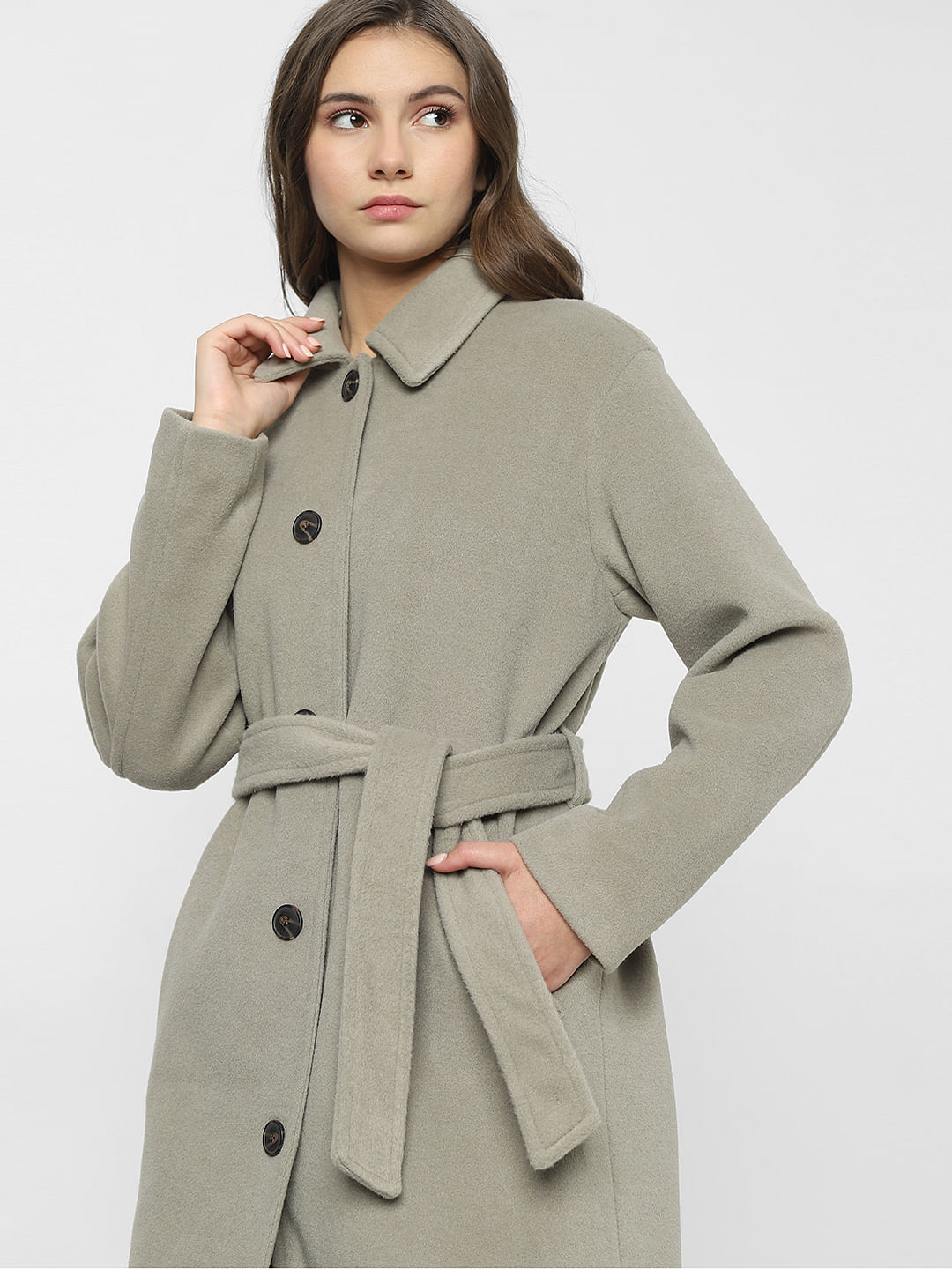 Floor length outlet duster coat