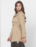Beige Belted Trench coat