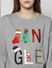 Grey Jingle Graphic Print Sweatshirt 